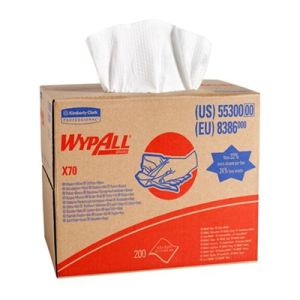 WYPALL X70 MEDIUM DUTY CLOTH,WHTE,11X16 200/BX